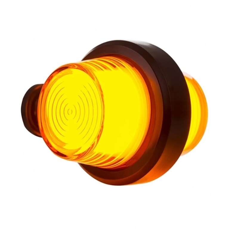 LED Begrenzungsleuchte amber | kurzer Griff | mattierte Linse | 12-24v | MB-1020A
