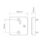 LED Kompaktes Rücklicht ohne Kennzeichenbeleuchtung | 12V | 40cm. Kabel | 100BARE – Bild 4