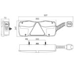 LED Anhängerbeleuchtung rechts mit Begrenzungslicht 12-24v 7-PIN AMP | VC-7112B7 – Bild 10