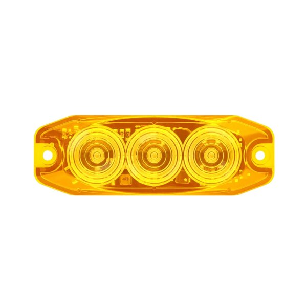LED kompaktes Blinklicht amber Linse | 12-24v | 11AM