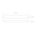 LED-Kombileuchte slimline rote Linse | 24v | 40cm. Kabel | 235R24 – Bild 3