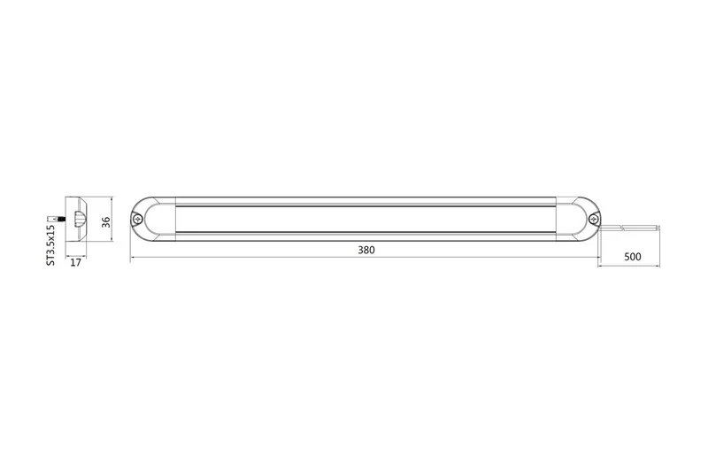 62d5ec9a-c4bb-492b-8e64-f72b7e9b279d-58236-nl-1 LED Innenbeleuchtung 38cm - 12-24v - 50cm Kabel – Bild 2