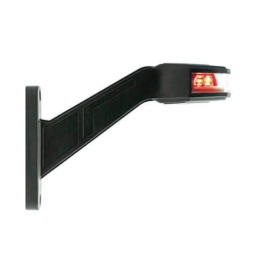 Rechts | LED Begrenzungsleuchte | 12-24v | 30cm. Kabel | rot-weiß-amber | 1007RE