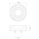 LED Rücklicht in Chromoptik | 12-24v | 40cm Kabel | MaXilamp1XCE – Bild 2