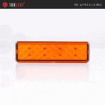 LED Blinklicht slimline | 12-24v | 0,18m Kabel | 135AME – Bild 2