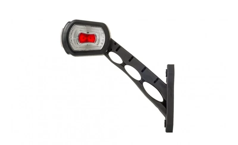 LED Begrenzungsleuchte links rot-weiß-amber 12-24v 50cm Kabel | MB-2761RWA
