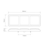 LED Rücklicht ohne Kennzeichenleuchte | 12-24v | 40cm Kabel | 282WARM – Bild 4