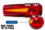 LED Anhänger Neon Anhängerleuchte rechts 12-24v 7-PIN AMP | VC-5002B7 – Bild 5