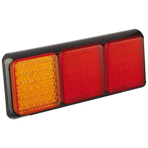 LED Rücklicht mit schwarzem Rand | 12-24v | 40cm Kabel M | 100BARRME