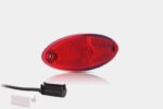 LED Positionsleuchte oval rot | 12-24v | 1.5mm². Stecker | MV-5820R