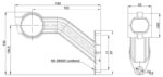 Rechts | LED Begrenzungsleuchte mit abgewinkeltem Griff | 12-36V | 20cm. Kabel | M10BV-702RWA – Bild 6