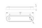 LED Positionsleuchte -lang weiß | 12-24v | 0,15m Kabel | MV-2400LW – Bild 5