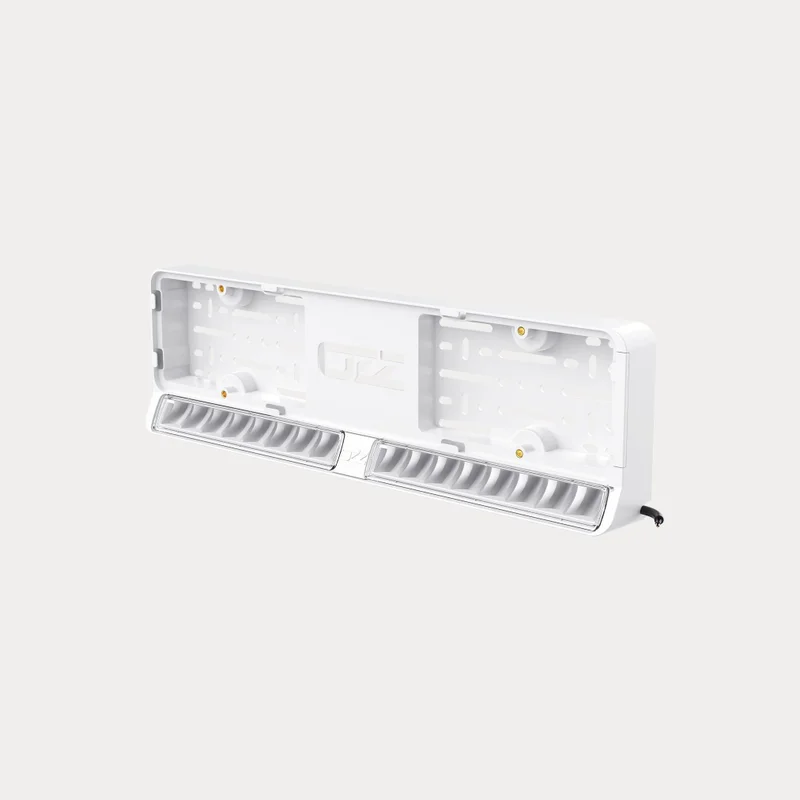 OZZ DLP1 Nummernschildhalter mit weißer Lightbar (2 Lichtquellen)