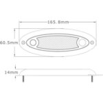 LED Innenbeleuchtung | ohne Schalter | 16cm | 12-24v | 4500K | B15GS-616 – Bild 3
