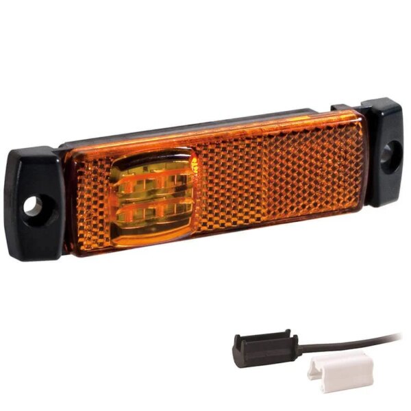 LED Umrissleuchte amber | 12-24v | 1.5mm. Stecker | M10MV-196A