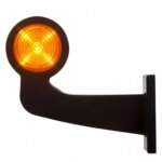LED Begrenzungsleuchte amber | abgewinkelter Griff | klare Linse | 12-24v | MB-1013A – Bild 3