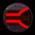 LED Rücklicht mit D-Homologation | 12-24v | 150cm Kabel | V14C4-141D – Bild 2