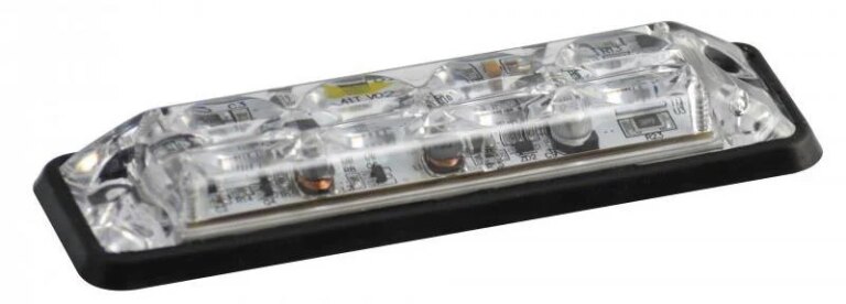 LED Blitzer 4 LEDs | R10 | slimline | weiß 10-30v | SLED4DVW