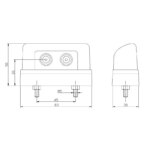 LED Kennzeichenbeleuchtung | 12-36v | mit Stecker 0,75mm². | M10KV-310H – Bild 3