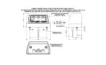 LED Kennzeichenbeleuchtung mit roter Markierung 12-24v 0,5m Kabel | MK-2300R – Bild 2