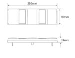 LED Rücklicht ohne Kennzeichenbeleuchtung | 12-24v | 40cm. Kabel | 250FARM – Bild 3