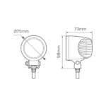 led blauer gabelstapler spot |10 80v | flbrs01