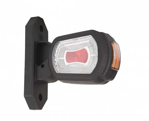 LED Begrenzungsleuchte rechts rot-weiß-amber 12-24v 50cm Kabel | MB-2702RWA