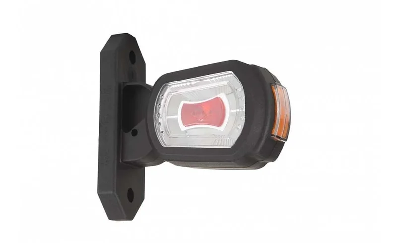 LED Begrenzungsleuchte rechts rot-weiß-amber 12-24v 50cm Kabel | MB-2702RWA