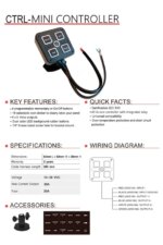 Mini Controller 4-Funktionen Universell 12-24v 300cm Kabel | CTRL-Mini – Bild 5