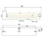 LED ADR Rücklicht Aufsatz inkl. LED Arbeitsscheinwerfer 24V, SS-conn – Bild 2