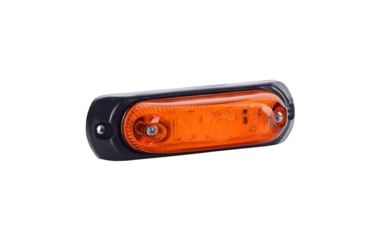 LED Positionsleuchte amber mit Bügel | 12-24v | 50cm. Kabel | MV-4090A