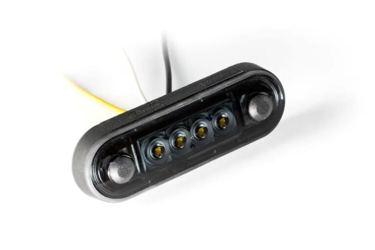 LED Positionsleuchte dunkel zweifarbig weiß-amber 12-24v 15cm Kabel