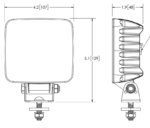 LED ECE-R23 Arbeitsscheinwerfer | 36W | 2800 Lumen | 9-36V | Deutsch Stecker | EW2520 – Bild 5