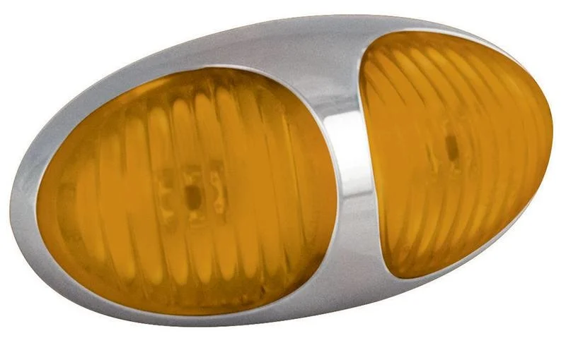 LED Umrissleuchte amber | 12-24v | 10cm Kabel | 37CAM2P