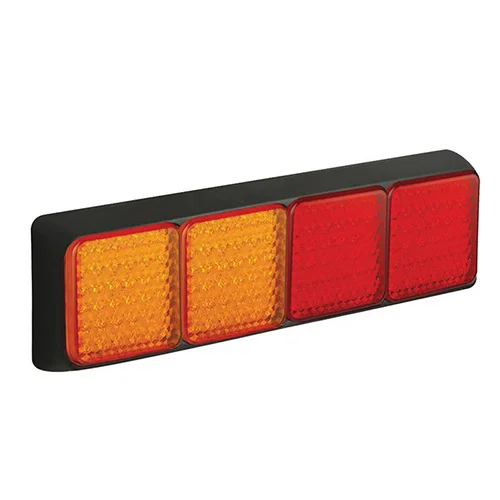 LED Rücklicht mit schwarzem Rand | 12-24v | 40cm Kabel | 100BAARRME