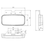 LED Positionsleuchte rot | 12-24v | 0,75mm². Stecker | MV-1260R – Bild 2