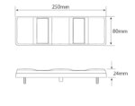 LED Rücklicht ohne Kennzeichenbeleuchtung | 12-24v | 40cm. Kabel | 250ARWM – Bild 2