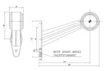 Links | LED Begrenzungsleuchte | abgewinkelter Griff | 12-24v | 0,75mm². Stecker | M10BV-511RW – Bild 4
