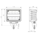 LED Arbeitsscheinwerfer | 4100 Lumen | 40 Watt | IP69K | eingebauter Deutsch Stecker | WF-4041 – Bild 6