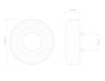 LED Nebelscheinwerfer in Chromoptik | 12-24v | 40cm Kabel | MaXilamp1XCFE – Bild 2