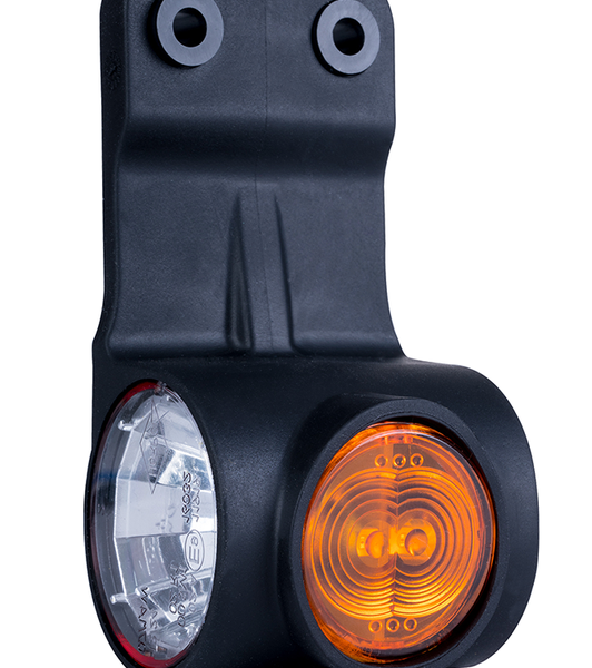 LED Begrenzungsleuchte links rot-weiß-amber 12-24v 60cm Kabel