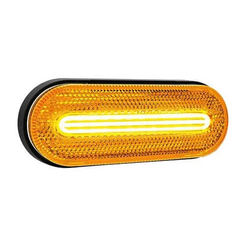 LED Seitenmarkierungsleuchte mit Blinklichtfunktion | 12-24v | 50cm Kabel | M10ZK-100A