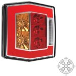 LED Kompaktes Rücklicht mit Kennzeichenbeleuchtung | 12-36v | 5-PIN | V10C4-750B5
