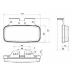 LED Seitenmarkierungsleuchte mit Blinklichtfunktion | 12-36v | 50cm Kabel | M10ZK-250A – Bild 7