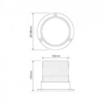 ALU LED Rundumleuchte amber | 10-30v | R10 | R65 | EQR65ABM – Bild 2