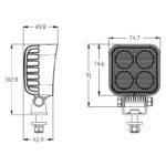 LED Arbeitsscheinwerfer kompakt 3190lm - 23W - DT-Stecker | WF-2332 – Bild 6