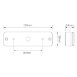 LED Rückfahrscheinwerfer slimline | 12-24v | 0,18m Kabel | 135WME – Bild 3