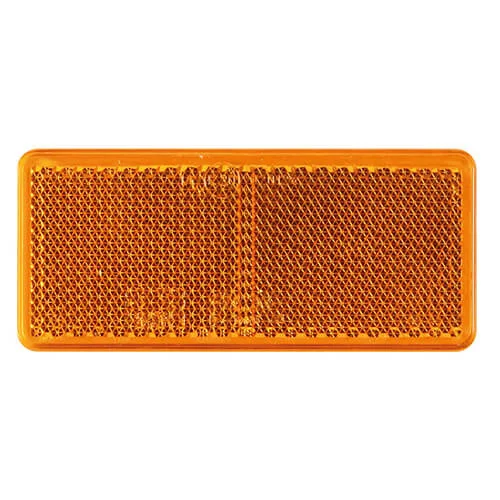 Bernsteinfarbener Reflektor | 90 x 40mm. | 3M-Klebestreifen | VRF-500A