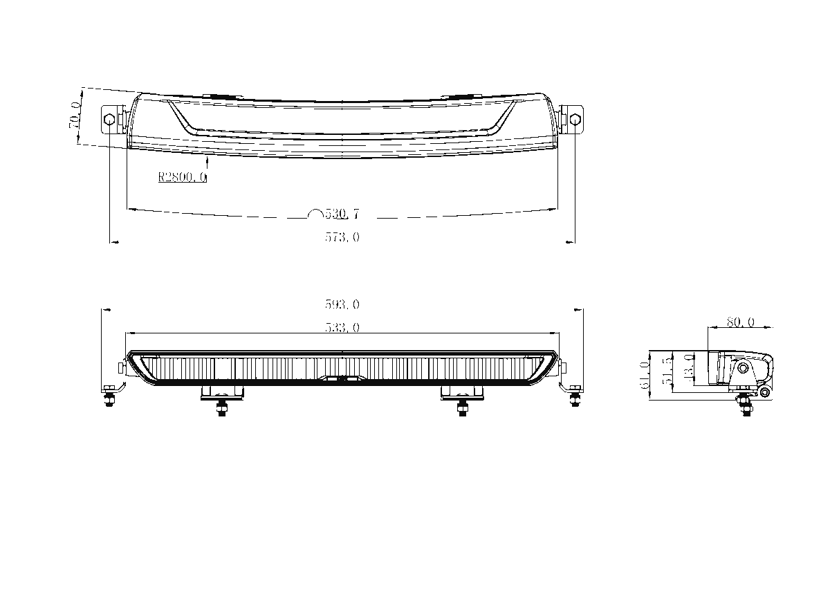 OZZ XB1 20 weiße LED bar – Bild 5