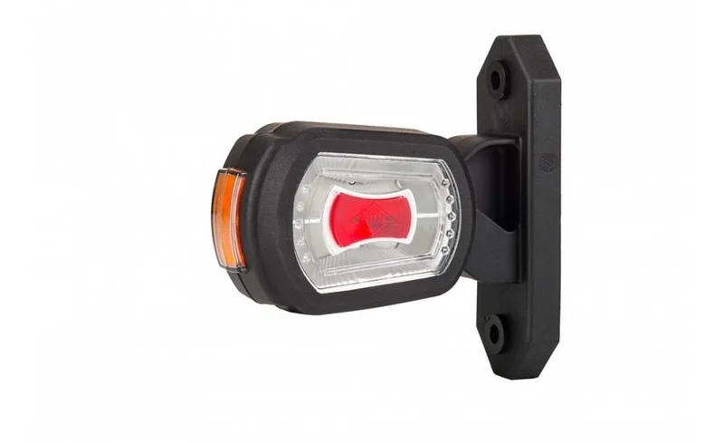 LED Begrenzungsleuchte links rot-weiß-amber 12-24v 50cm Kabel | MB-2701RWA